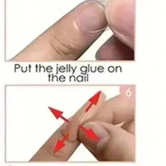 #32 24pcs Glossy Long Stiletto Press-On Nails - Wine Red Gradient with Stripe - Picture 10 of 10